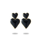 Pendientes Double Heart