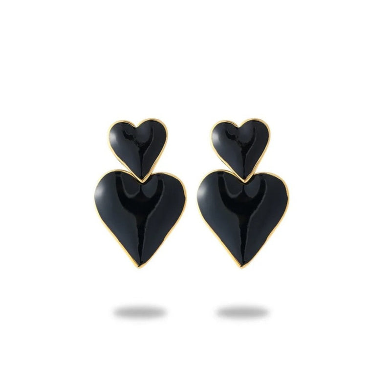 Pendientes Double Heart